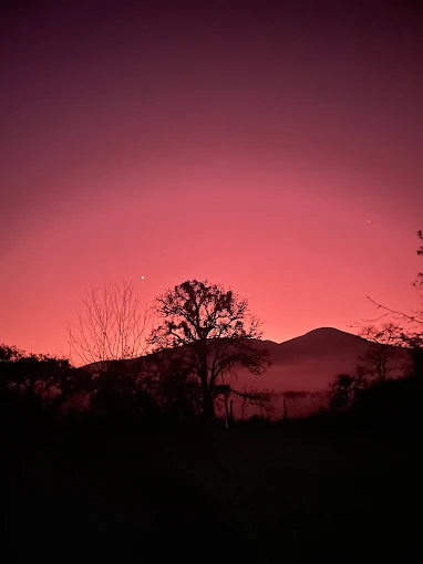 Entardecer na Fazenda Santa Rosa